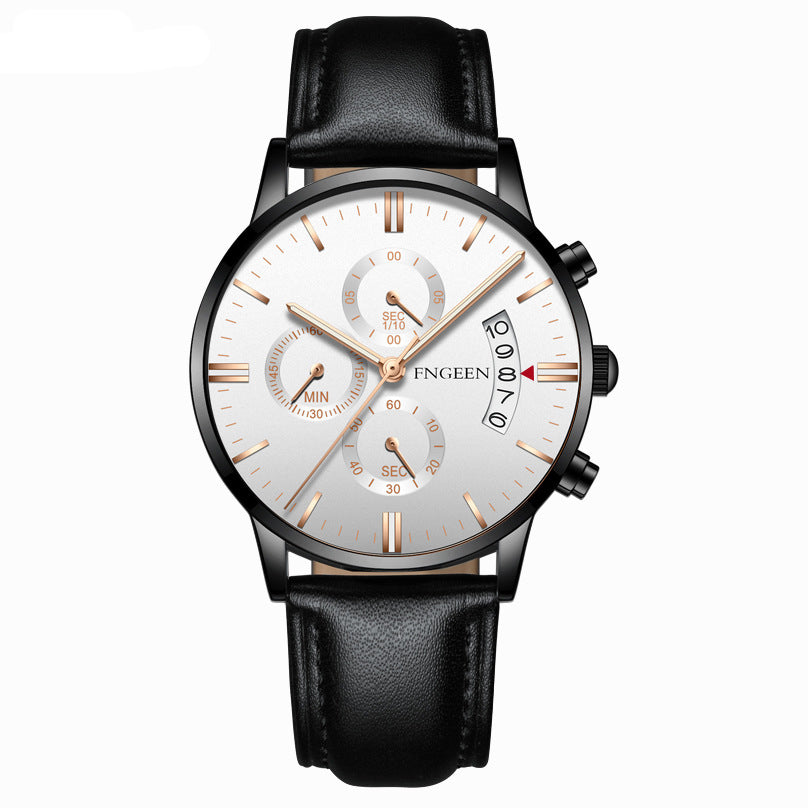 stainless steel luxury leather waterproof quartz oem brand hands wristwatches custom logo wrist mens watch