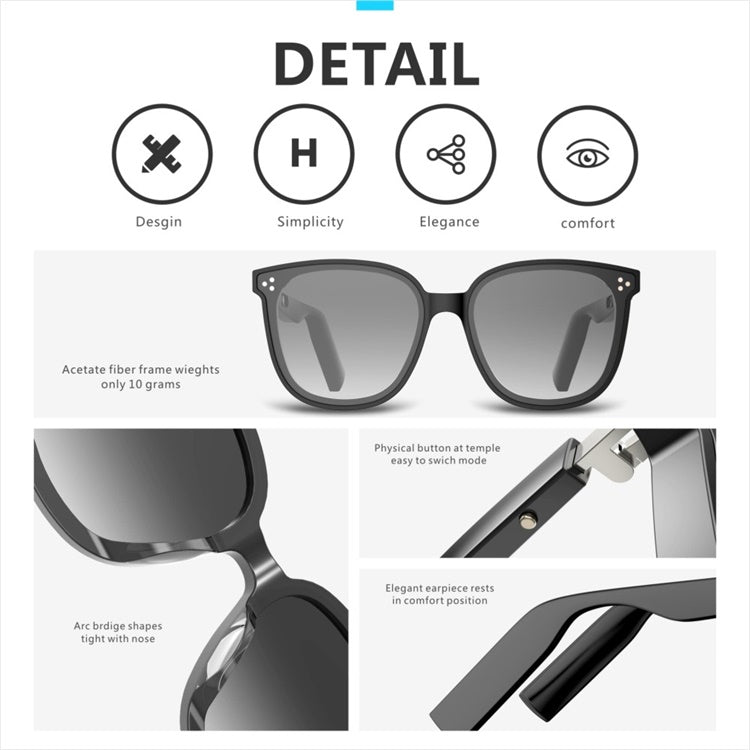 Fashion Sunglasses Newest 2020 Bluetooth Glasses Calling Smart Sunglasses with TWS Headphone