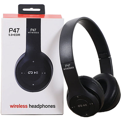 Headphones wireless blue tooth P47 earphone Foldable headset for mobile phone or computer audifonos AUX line TF card