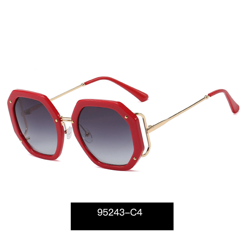 MS 95243 Brand Designer Oversized Sunglasses Women 2021 Fashion Shades UV400 Big Glasses Oculos CE UV400 PC Gradient Resin