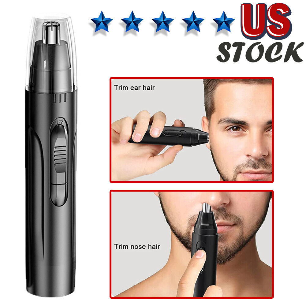 Electric Nose Ear Hair Trimmer Eyebrow Shaver Nose Hair Clipper Groomer For MEN