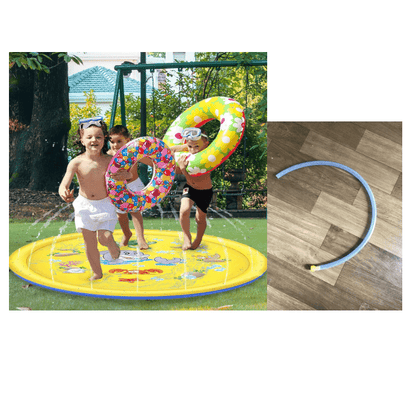 Children's lawn water spray game mat