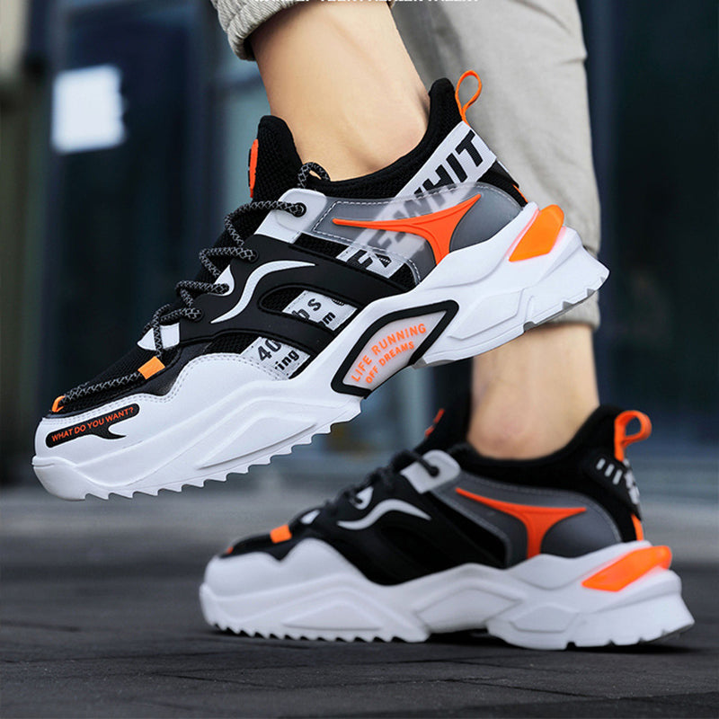 Fashion Lace-up Sneaker For Men Cool Running Walking Sport Shoes