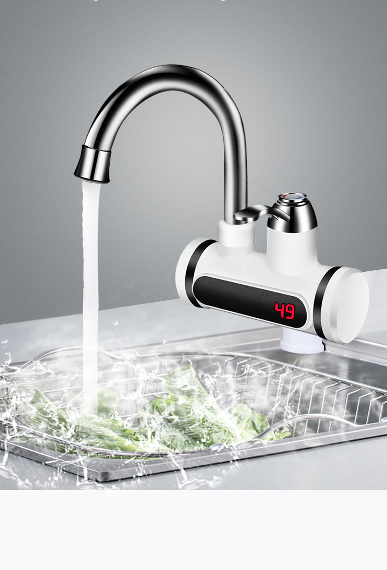 Kitchen Electric Water Tap Water Heater Temperature Display Cold Heating Faucet Hot Water Faucet Heater