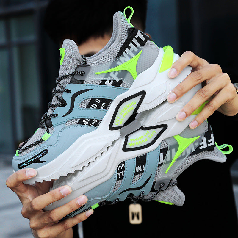 Fashion Lace-up Sneaker For Men Cool Running Walking Sport Shoes